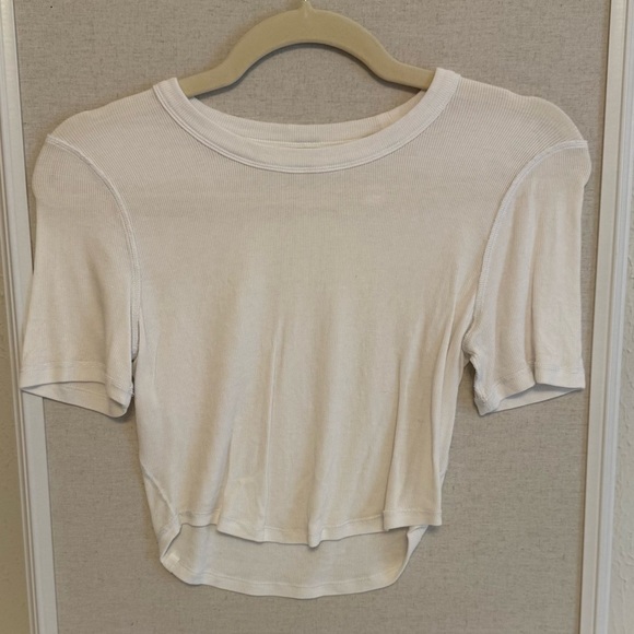 Hold Tight Cropped T-Shirt  White Cropped Women's Top - Picture 4 of 6